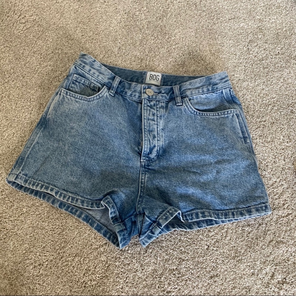 UO High-Waisted Denim Shorts